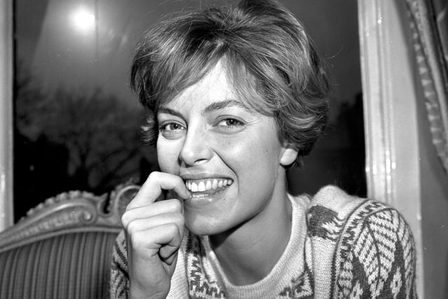 British actress Greta Scaachi in Edinburgh in February 1988.