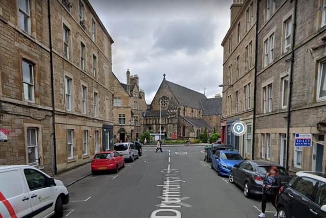 Police were called to the incident in Tollcross at about 2pm today. Pic: Google