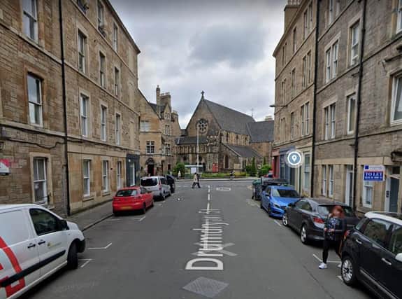Police were called to the incident in Tollcross at about 2pm today. Pic: Google