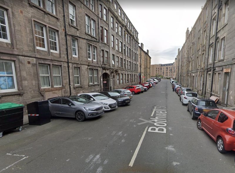Situated off Easter Road in Leith and in the shadows of the home of Hibernian, Bothwell Street was the Edinburgh street with the lowest average selling price of £149,581, making it the most affordable street in Edinburgh.
