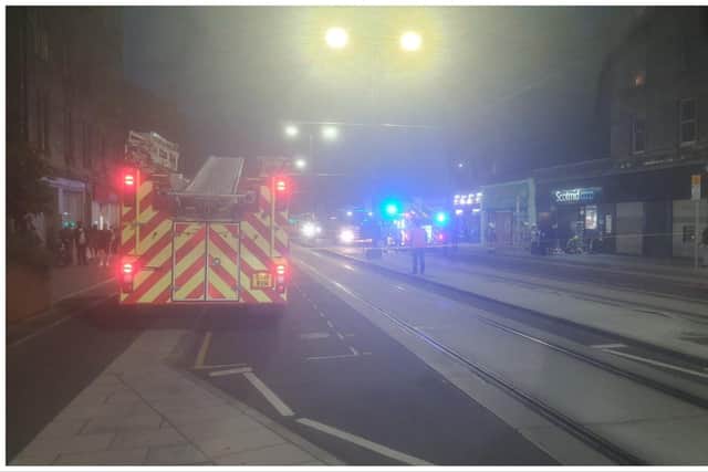 Emergency crews rushed to Leith Walk in Edinburgh on Monday evening (August 21) after a fire broke out within a building shortly after 9pm.