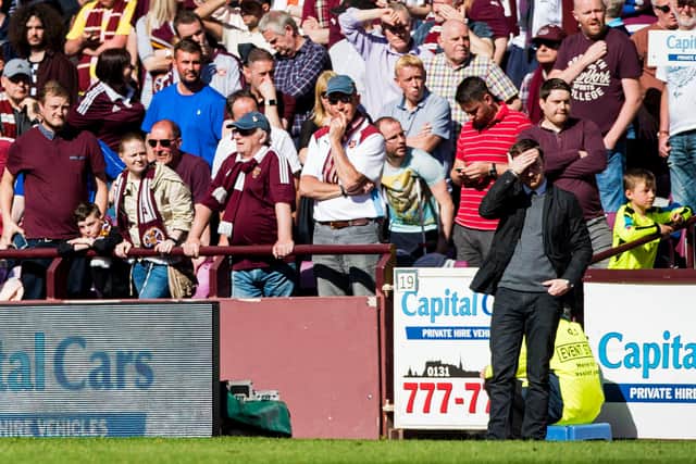 Ian Cathro struggled as Hearts boss. Picture: SNS