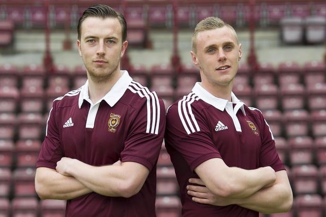 The home kit that would feature predominantly in the Championship title-winning campaign (the fun one). Shown here on Danny Wilson and Kevin McHattie.