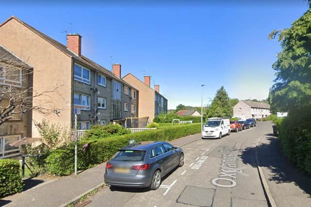 The fire happened in a flat in Oxgangs Park. Pic: Google