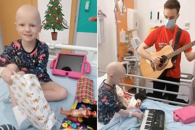 Quinn and mum, Samantha, spent considerable time in the hospital last year - including over the Christmas period. Samantha said staff from the Edinburgh Children's Hospital Charity were 'incredible' and did everything they could to make their stay enjoyable. Samantha said "when it comes to kids they’re fantastic" and they helped to "keep the magic alive" last Christmas.