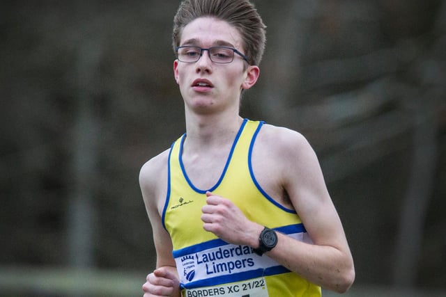 Junior competitor Dylan Theedam Parry, of Lauderdale Limpers, finished seventh overall in the senior race in 20:52