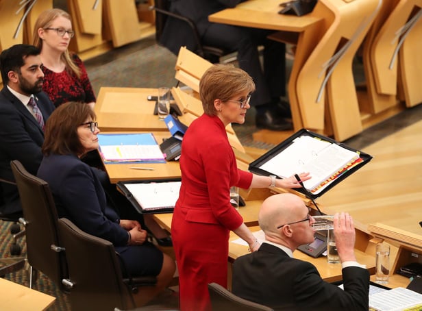 First Minister Nicola Sturgeon is set to answer questions from MSPs at Holyrood later today.