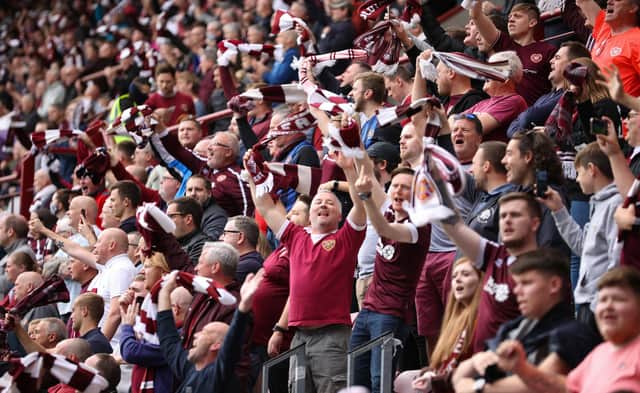 Hearts fans packed out Tynecastle Park. (Photo by Alan Harvey / SNS Group)