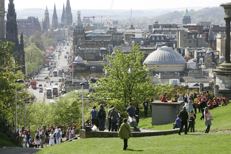 Lots of you recommended Calton Hill, offering great views across the city and across the Firth of Forth to Fife.