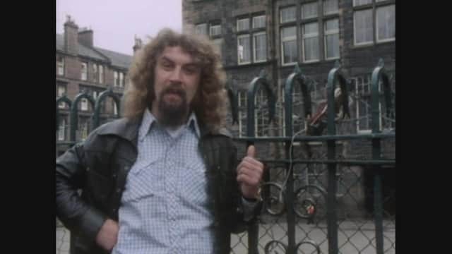 Archive footage of Billy Connolly returning to his primary school, St Peter's in Partick, in 1976 is featured in the latest episode of the documentary series.
