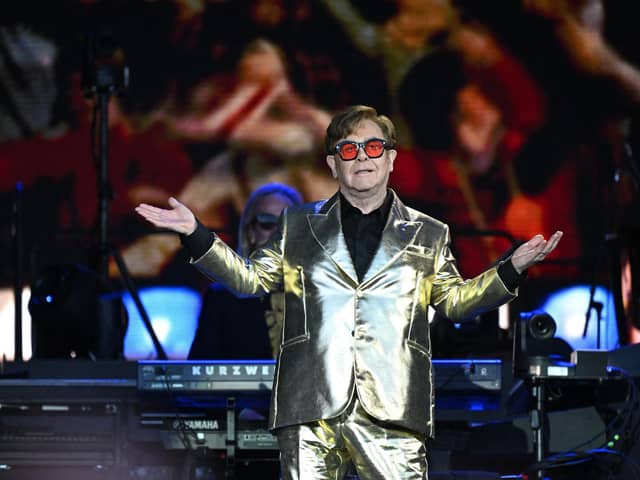 Elton John closes out the Glastonbury Festival on Sunday in what was billed as his final UK performance