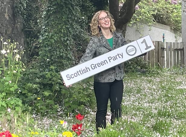 Scottish Greens co-leader Lorna Slater says the number one issue for everyone in Scotland's latest local elections is the rocketing cost of living, which she says her party can help alleviate. Picture: Ilona Amos