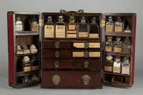 The medicine cabinet found at The Georgian House in Edinburgh's Charlotte Square. PIC: National Trust for Scotland.