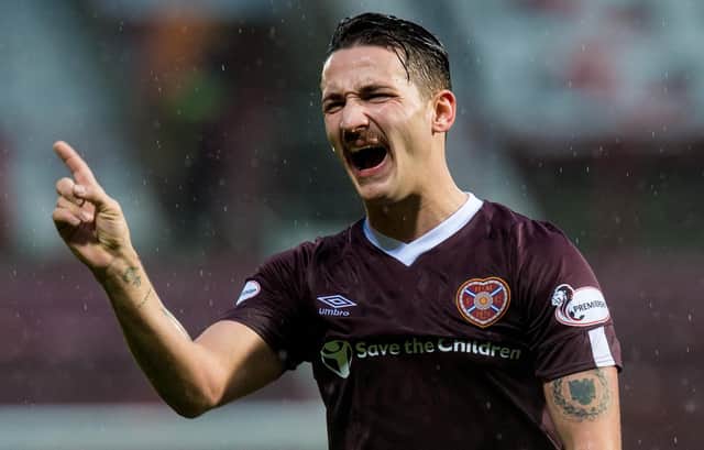 Donis Avdijaj has struggled to make an impact since joining Hearts. Picture: SNS