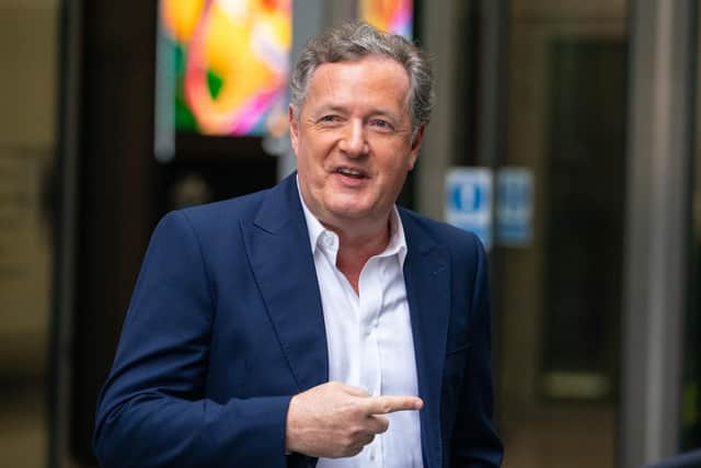 Piers Morgan leaves BBC Broadcasting House, London, after appearing on the BBC One current affairs programme, Sunday Morning. Picture date: Sunday January 16, 2022. PA Photo.