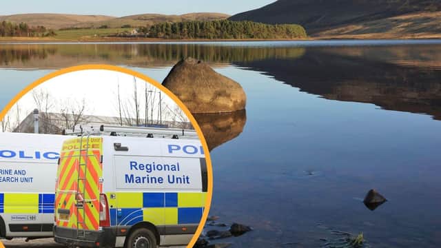 Police Scotland's Dive and Marine Unit remain at the scene.