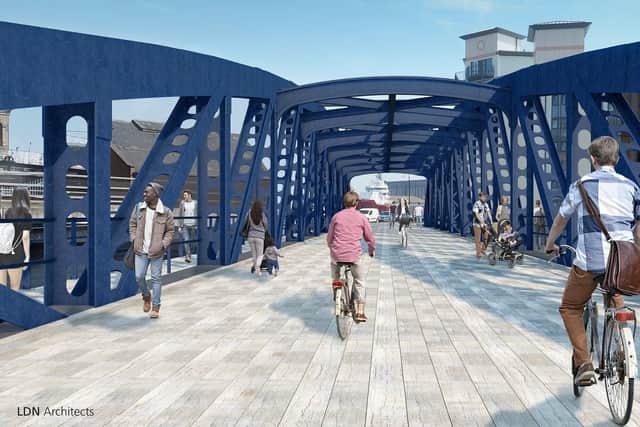 A vision of how the Victoria Swing Bridge could look