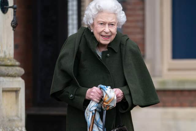 The event at Sandringham House is the first time the Queen has attended an event in person since October. PIC:  Joe Giddens/Getty