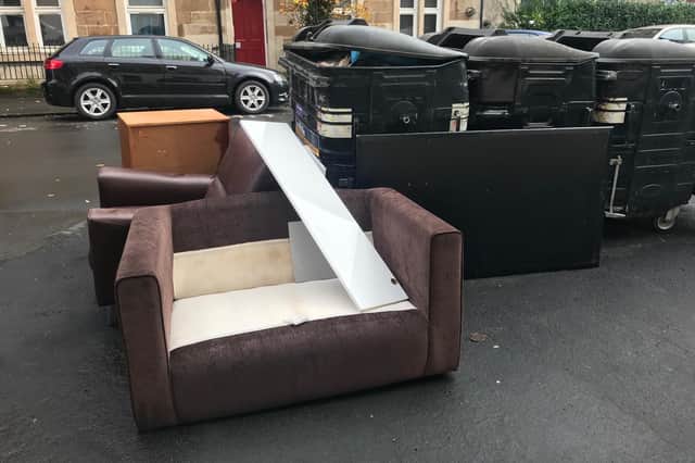 Fly tipping and dumping is rampant in the Gorgie-Dalry community