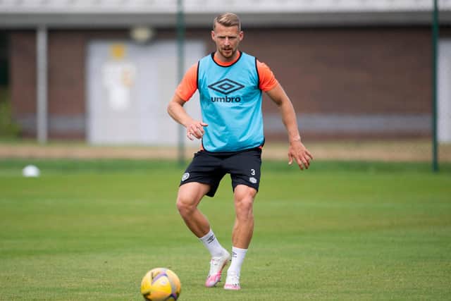 Stephen Kingsley misses out for Hearts. (Photo by Paul Devlin / SNS Group)