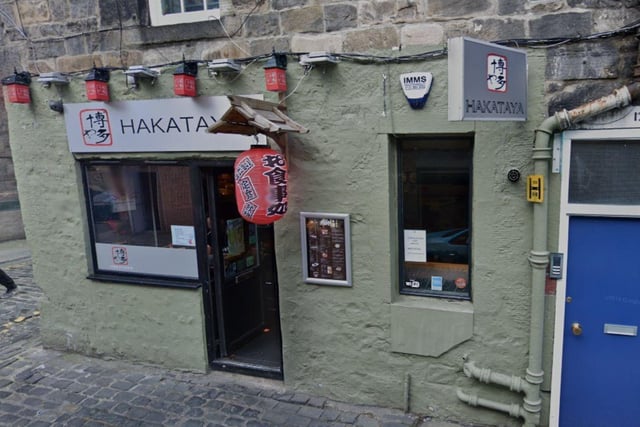 Tucked away on Rose Street South Lane is Hakataya, which is known for its Tonkotsu Ramen. However, the restaurant also serves up delicious sushi. One TripAdvisor reviewer from the US wrote: "Every time we come to Scotland we eat at this delicious place. The sashimi is fresh and tasty, the rolls are great and the pumpkin croquettes are the absolute best".