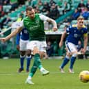 Martin Boyle scores from the spot as Hibs took down St Johnstone.