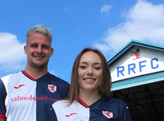 Women's team captain Tyler Rattray pictured with Kyle Benedictus modelling the new home kit, has announced she is quitting the side.