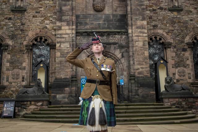 First Minister Nicola Sturgeon urged people to mark Remembrance Sunday in their own homes this year as Legion Scotland called on communities to take to their doorsteps to observe the two-minute silence at 11am.