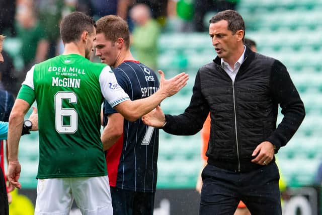 Jack Ross with 'manager's dream' McGinn