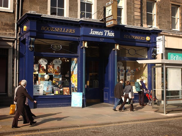 There wasn't a bookworm, journalist or literary academic in Edinburgh who didn't shop at James Thin's at one point or another. Thin's had been in business for more than 150 years when it closed in 2002.