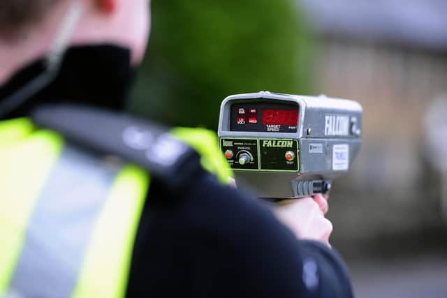 Four drivers were stopped by police.