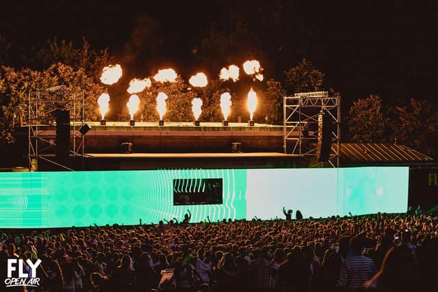 Around 4000 music fans are expected to attend each day of the Fly Open Air festival in Princes Street Gardens this weekend.