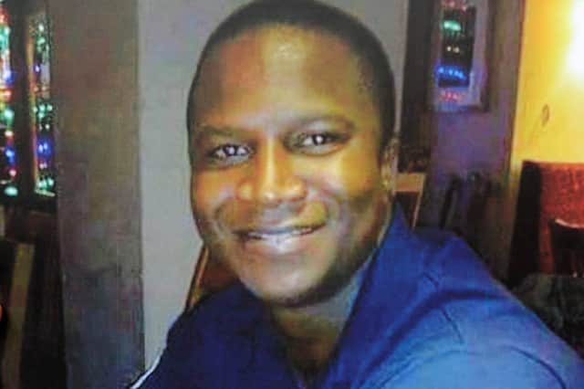 Sheku Bayoh died while being pinned down by as many as six police officers on Kirkcaldy's Hayfield Road.