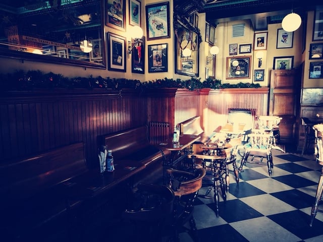 Address: 182-184 Morrison St, Edinburgh EH3 8EB. Time Out says: With warm oak panelling, a beautifully detailed oak gantry, black and white checkered floor, old-school pub chairs and bar memorabilia it certainly looks the part – very Victorian – although the venue itself opened in 2000.