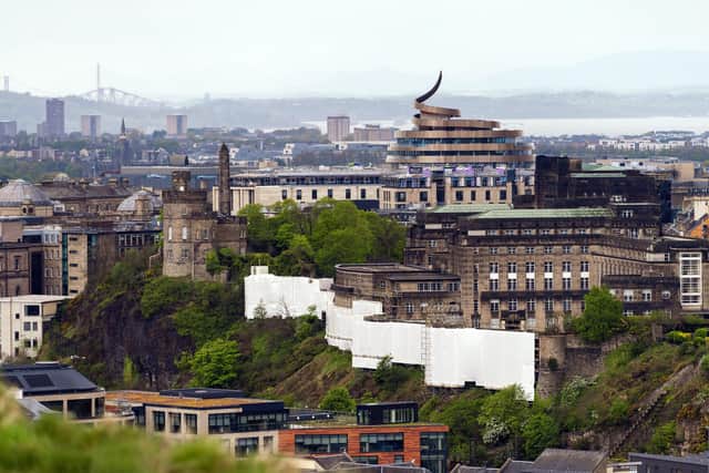 Susan Morrison preferred the view of the new St James Quarter when the cranes were up (Picture: Ian Georgeson)