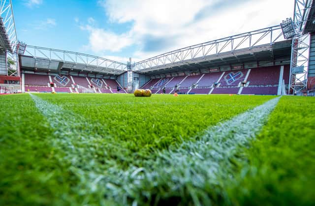 Live coverage of the Edinburgh derby between Hearts and Hibs at Tynecastle Park. Picture: SNS