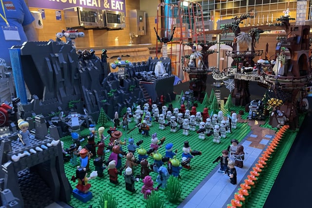 Kenny Smith, from Hamilton, built this battle scene between Star Wars characters and classic Disney characters after being inspired when Disney bought over the franchise. He said he thought it'd be funny to see them go up against each other.