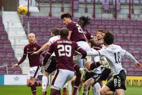 The win over Ayr was a slog at times for Hearts. Picture: SNS
