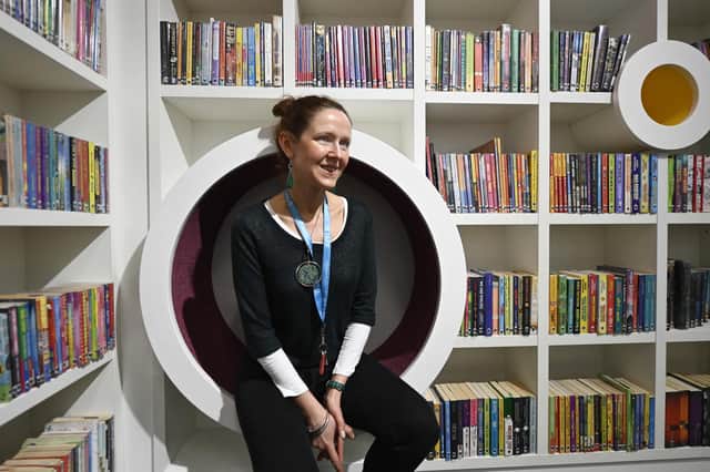 Library advisor Anna Plichta-Les pictured at the Children's Library Edinburgh