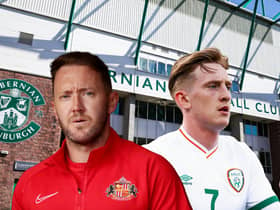 Aiden McGeady, left, and Ronan Curtis have both been linked with moves to Hibs. Picture: PA Images / Getty Images