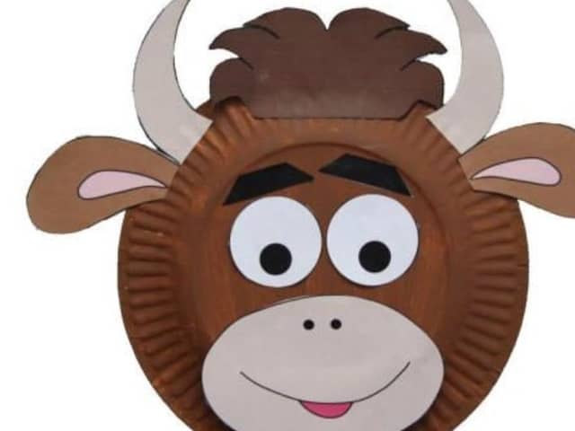 Make an Ox face mask to celebrate the Year of the Ox, using the step by step guide below
