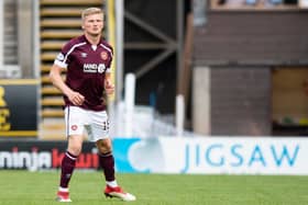 Taylor Moore made his Hearts debut in the 2-0 victory over Dundee United at the weekend. Picture: SNS