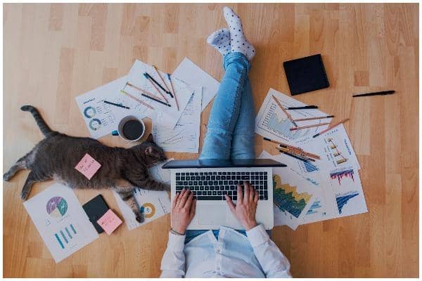 Working from home may have its benefits like getting up a bit later, wearing comfy clothes and having an oven handy for making lunch (Photo: Shutterstock)