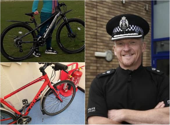 Chief Superintendent Sean Scott, Divisional Commander for Edinburgh, says officer are working hard to get the message out about bike security given a recent surge in thefts.