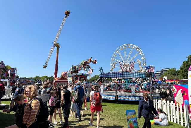 The fairground rides were really popular with kids and adults alike at this year's Meadows Festival.