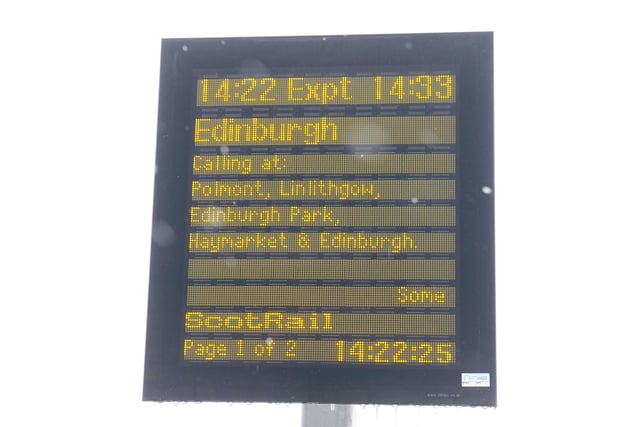 Rail services were severely disrupted by the Beast from the East, but some trains still managed to make it to and from Edinburgh Waverley.