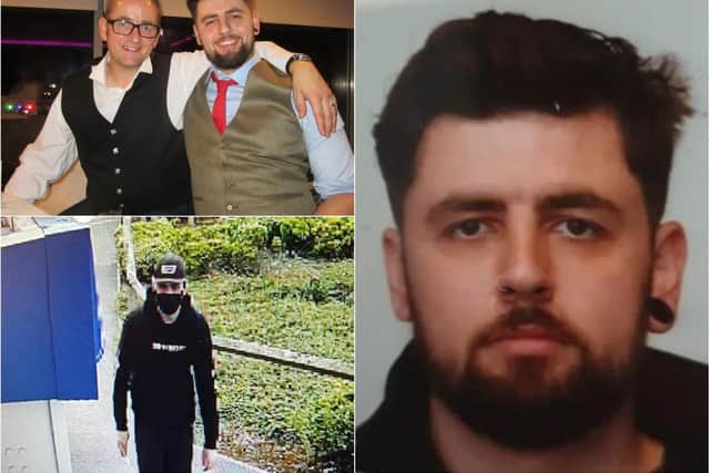 David James Montgomery was reported missing earlier this week and was captured on CCTV in North Berwick. David junior and David senior pictured together (top left).