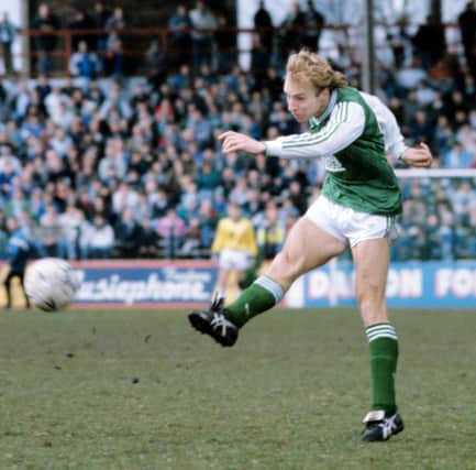 Steve Archibald in action for Hibs in 1989.