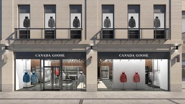 The new Canada Goose store on Multrees Walk in Edinburgh, where our columnist Hayley Matthews is looking forward to seeing the brand's new fur free and climate friendly garments. PIC: Canada Goose.
