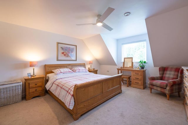 The master bedroom is a very spacious double that has two integrated wardrobes and plenty of space for a full suite of freestanding bedroom furniture. It also enjoys a large en-suite bathroom